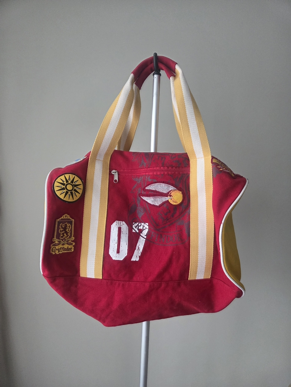 Universal Studio Gryffindor-Inspired Red and Gold Canvas Duffle Bag